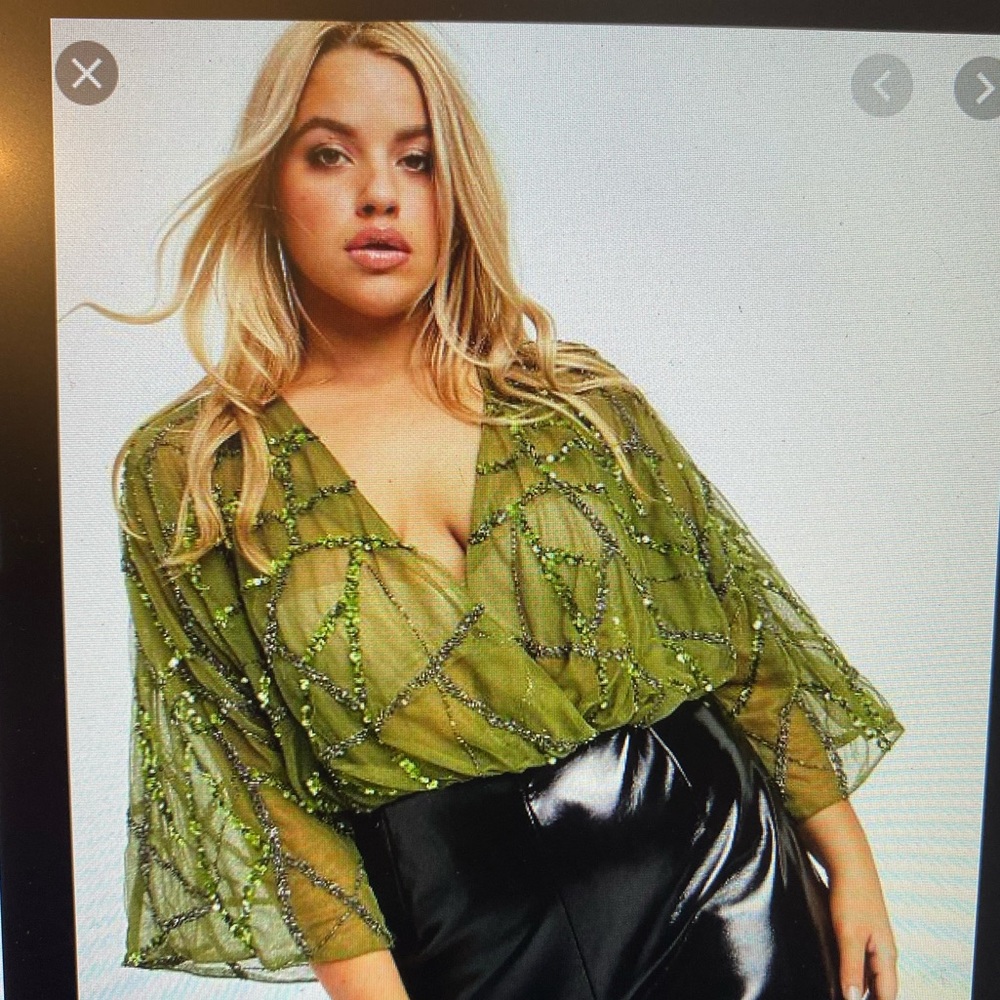 ASOS curve embellished bodysuit